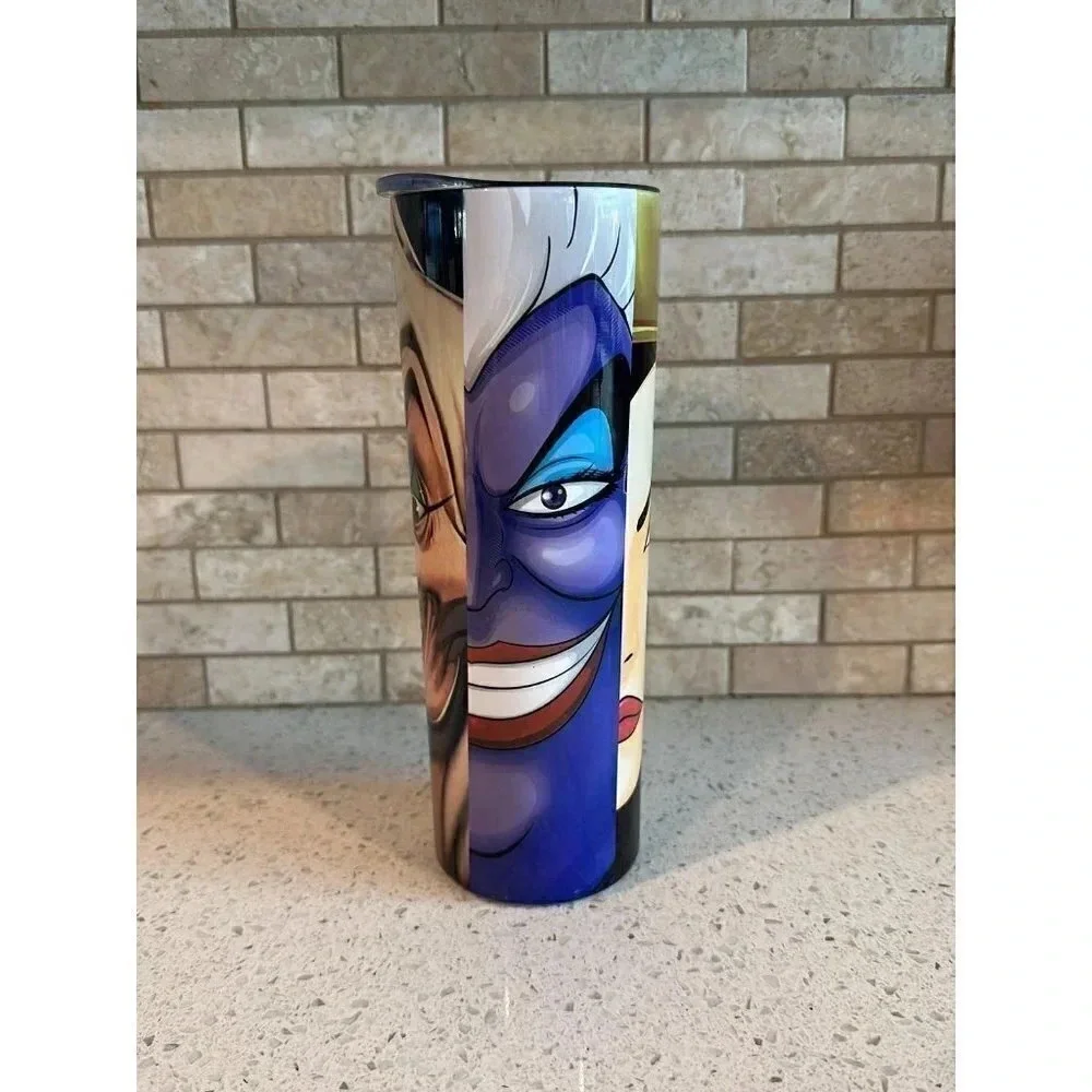 villains 20 oz stainless steel‎ tumbler cup coffee halloween br